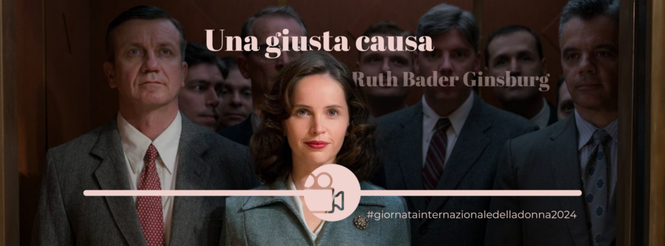 Felicity Jones, protagonista del film Una giusta causa su Ruth Baden Ginsburg, proiettato alla biblioteca di Cavelese per la giornata internazionale della donna 2024